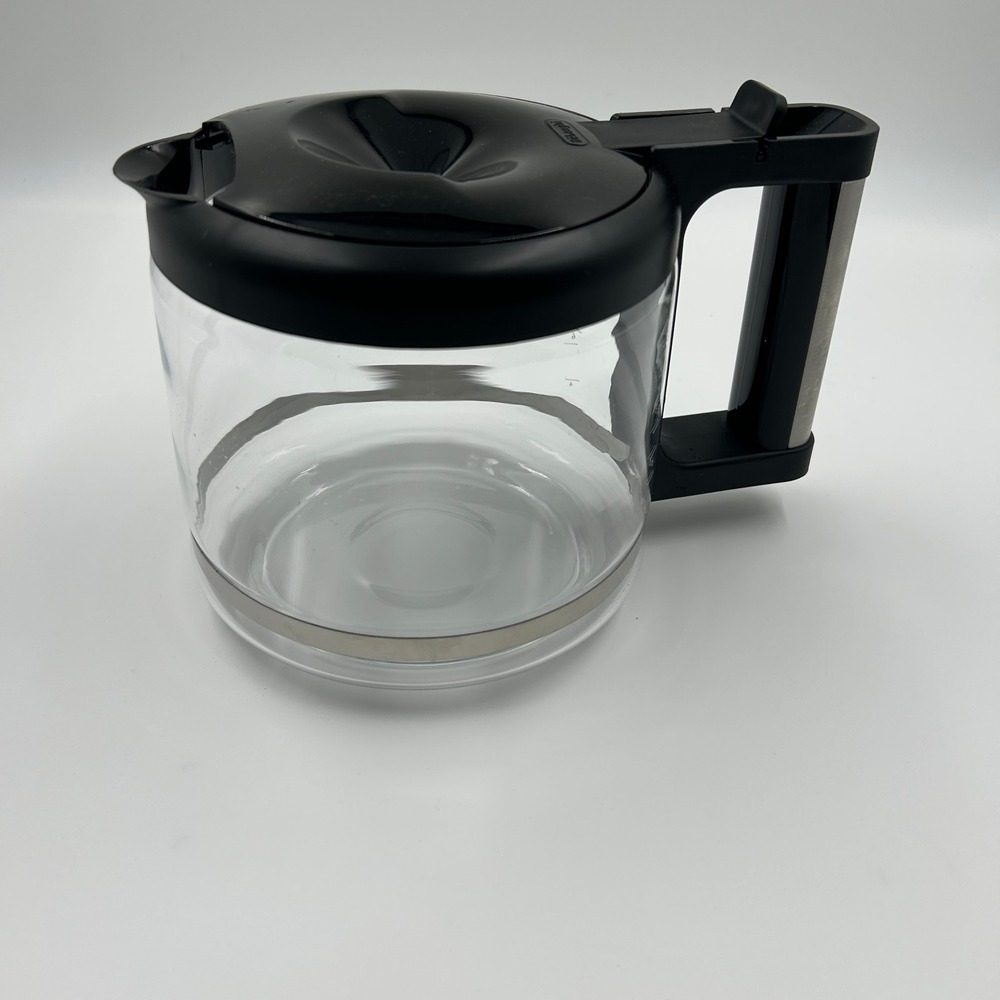 Modern Minimalist DeLonghi Coffee Carafe Replacement 7313283649 Glass Black
